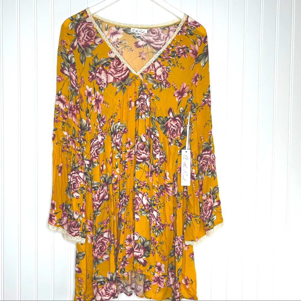 ON THE ROAD FLORAL DRESS M